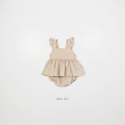 bebe nine37  (6m-24m) 3色小荷葉蛋糕套裝6