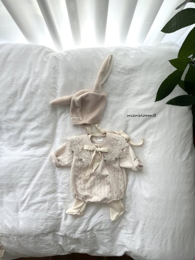 Bloom.b09｜(0m-24m) 麻花刷毛包屁衣5