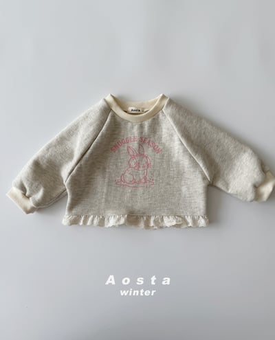AOSTA59｜(6m-5y) 雪兔蕾絲上衣3