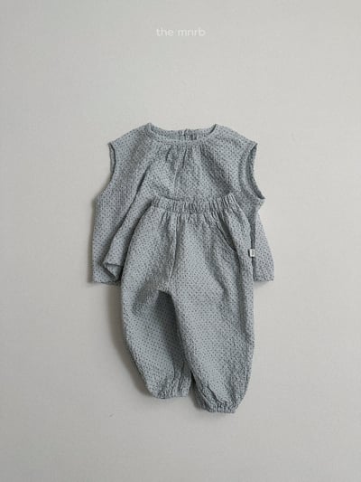 MiniRobe11｜(70-110) 抓皺無袖波點上衣14