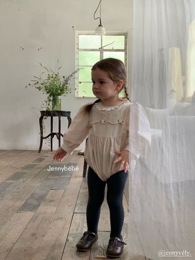 JE474｜(66-90cm) 蕾絲刺繡包屁衣18