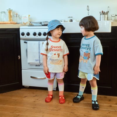 1st blue30｜(~93-118cm) 甜點印花上衣6