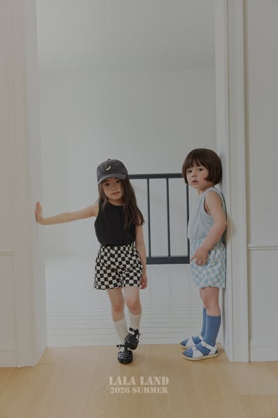 lala land69｜(75-120cm) 3色經典棋盤格紋短褲15