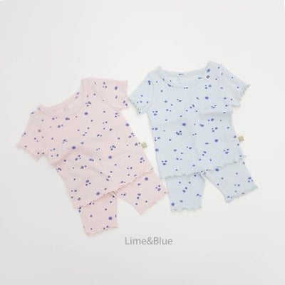 LIME&BLUE17｜(80-118cm)  水彩噴畫居家服5