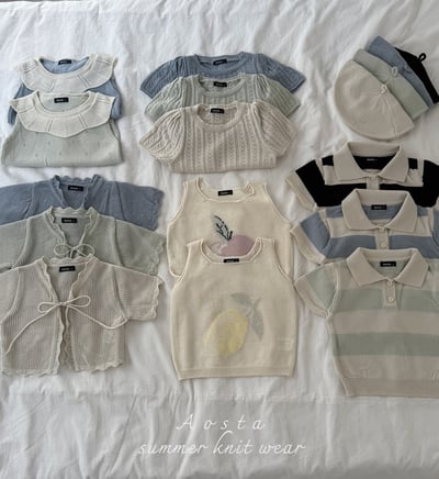 AOSTA30｜(1y-5y) 2款針織荷葉邊上衣12