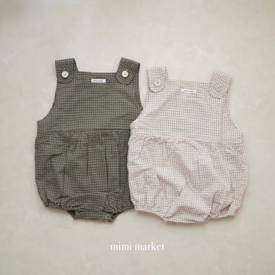mimi market10 (75-85cm)  格子吊帶套裝1