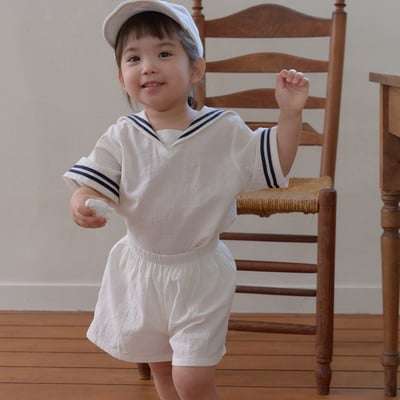 bebe nine36  (65cm-115cm) 3色海軍線條領套裝10