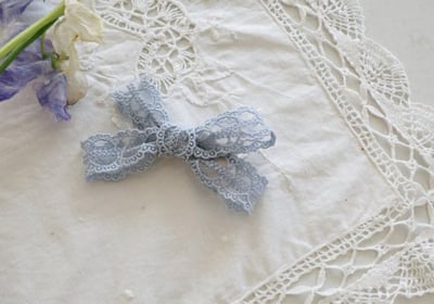 FLO05｜(free) 4色蕾絲蝴蝶結髮夾18