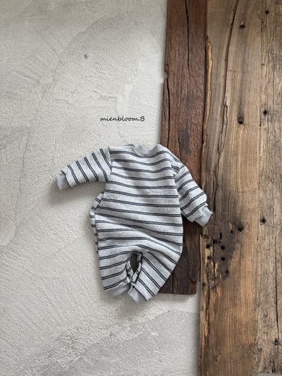 Bloom.b05｜(0m-24m) 小標條紋連身衣4