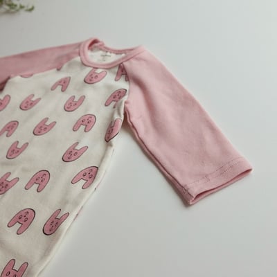 LEMONADE42｜(55cm-85cm) 2色印花連身衣含帽子9