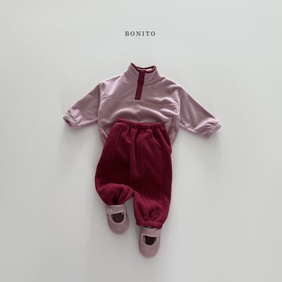 Bonito06｜(75cm-125cm) 半開襟刷毛套裝3