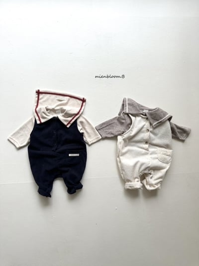 Bloom.b04｜(0m-24m) 水手翻領包屁衣6