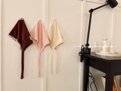 Valubebe37｜(65-80) 滾邊精靈綁帶帽6