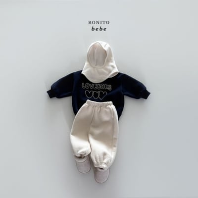 Bonito79｜(3m-18cm) 愛心印花休閒上衣3