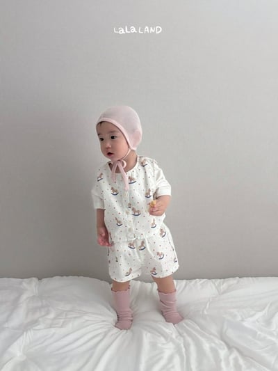 lala land19｜(3m-18m) 2色滿版小木馬短褲11