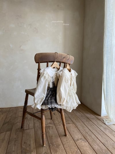 Anne Shirley17｜(3m-22m) 2色格紋/碎花蕾絲吊帶褲裙12