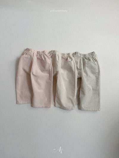 Atomeme01｜(70-110) 線條直筒長褲2