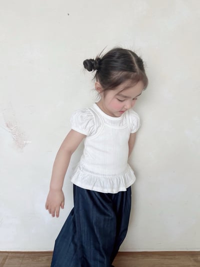 Azalea17｜(70-125cm) 吊帶公主袖上衣8