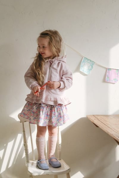 FLO51｜(75-140) 2色鬱金香棉裙19