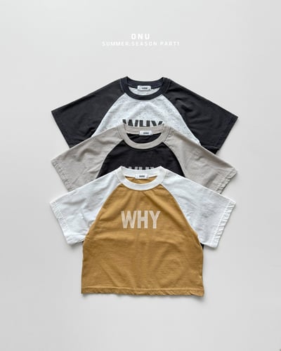 onu09｜(70cm-115cm) 英字印花七分袖上衣1