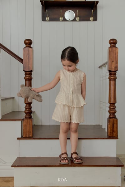 ROA02｜(6m-18m) 2色蕾絲波浪邊套裝18