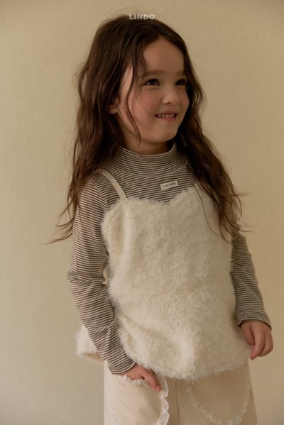 Lindo34｜(80cm-125cm) 高領條紋上衣19