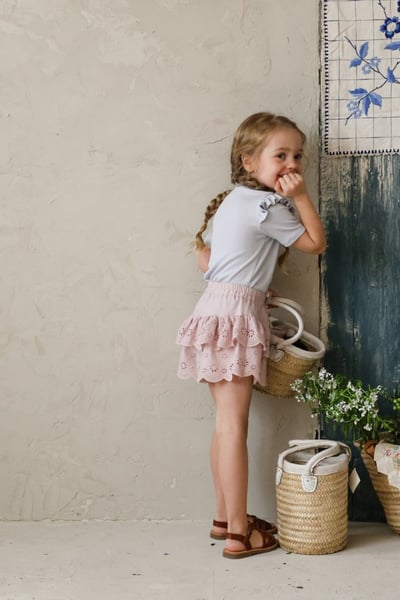 FLO11｜(75-140) 蕾絲鏤空蛋糕褲裙10