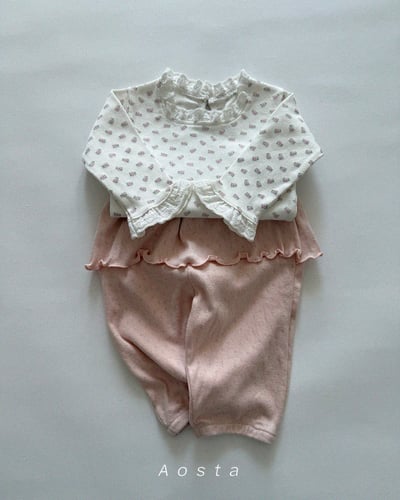 AOSTA29｜(6m-5y) 捲邊裙襬長褲16