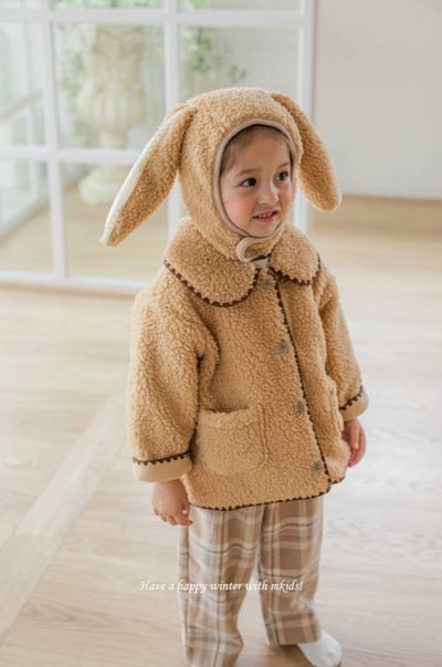 M-KIDS11｜(55-115cm) 16色動物毛毛鈕扣帽21