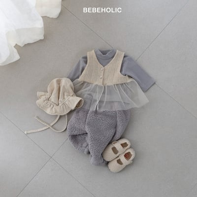 Bebe holic14｜(3m-18m) 壓紋薄紗背心9