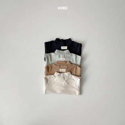 onu 09｜(6m-12m) 柔軟素面中領上衣8