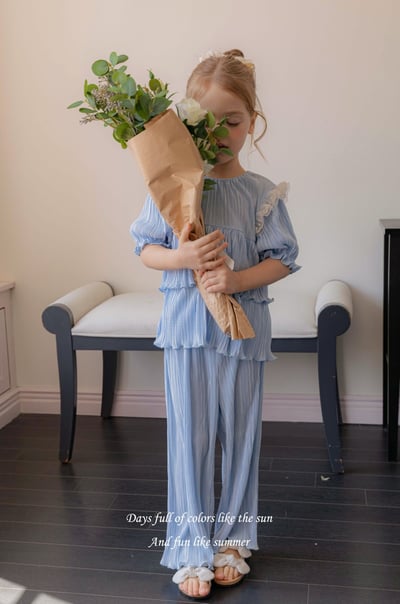 M-KIDS08｜(65-115cm) 浪漫褶皺套裝15