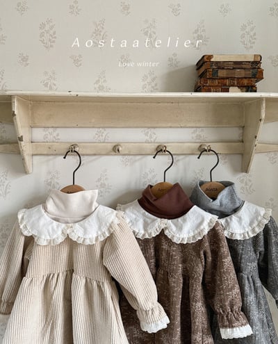 AOSTA50｜(6m-5y) 蕾絲花邊碎花洋裝17