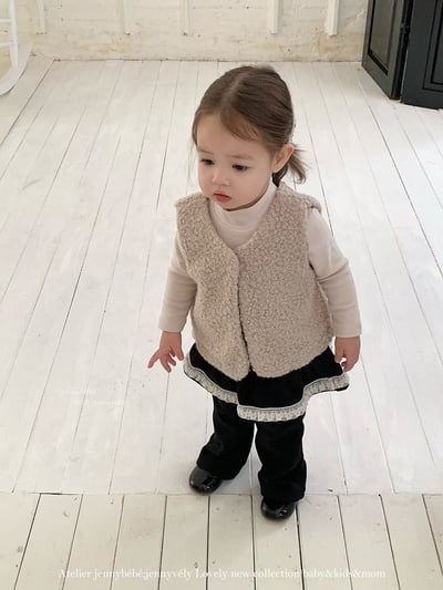 JE 398｜(73-100cm)  絨毛馬甲背心9