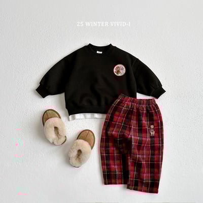 vivid95｜(78cm-125cm) 小狗刺繡休閒套裝(5