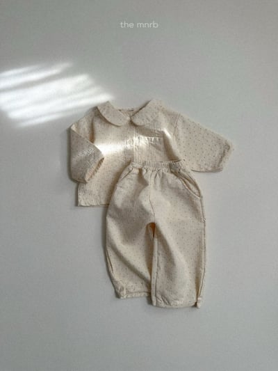 MiniRobe22｜(70-110) 棉質開扣印花長褲14