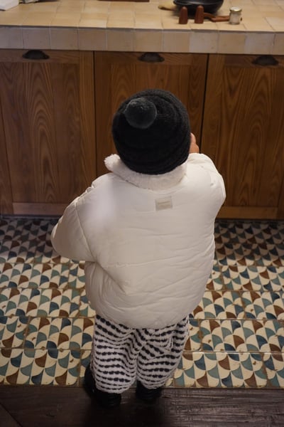 onu 21｜(70cm-115cm) logo刺繡羽絨刷毛外套21