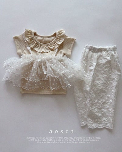 AOSTA17｜(6m-5y) 3款蕾絲刺繡長褲14