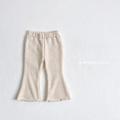 vivid20｜(78cm-125cm) 捲邊內刷毛喇叭褲4