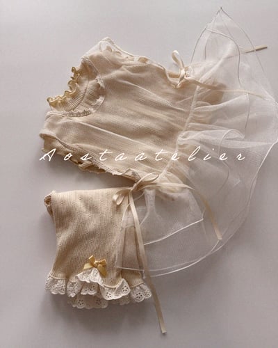 AOSTA38｜(6m-5y) 3款甜美木耳邊中領無袖12