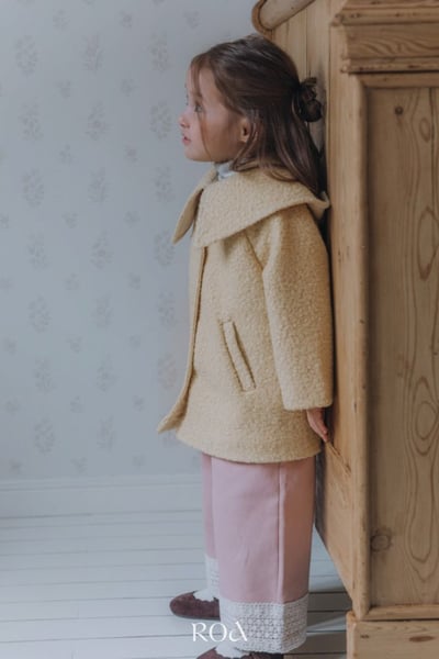 ROA32｜(80cm-120cm) 2色下擺蕾絲邊直筒褲20