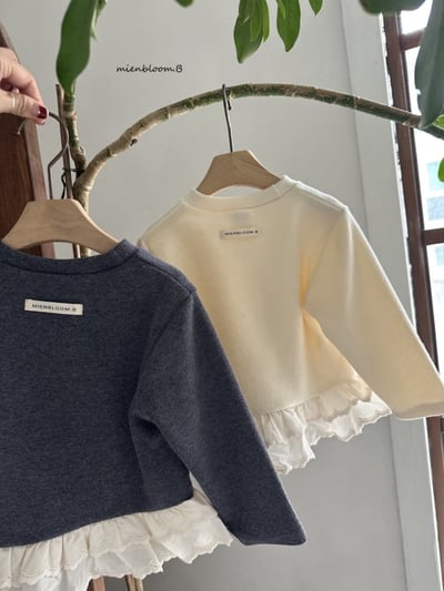 Bloom.b21｜(0m-24m/85cm-125cm) 磨毛蕾絲荷葉邊上衣19