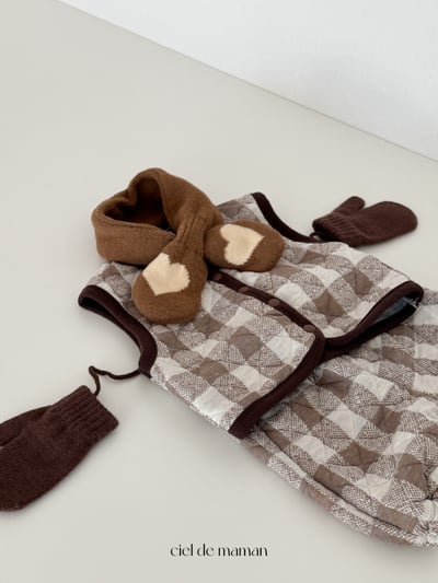 Cieldemaman09｜(6M~24M)  2色格子背心套裝17