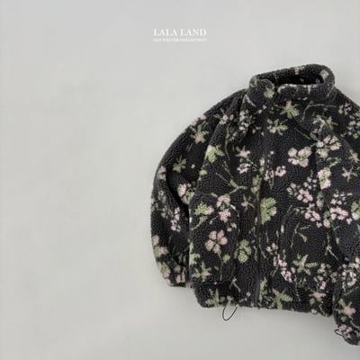 lala land80｜(mom) 1色印花刷毛拉鍊外套17