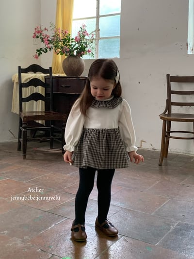 JE583｜(66-90cm) 格紋蝴蝶結綁帶包屁衣9