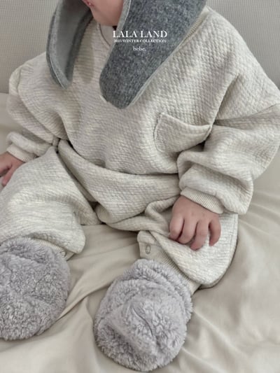 lala land10｜(60cm-83cm) 2色口袋壓紋連身衣8