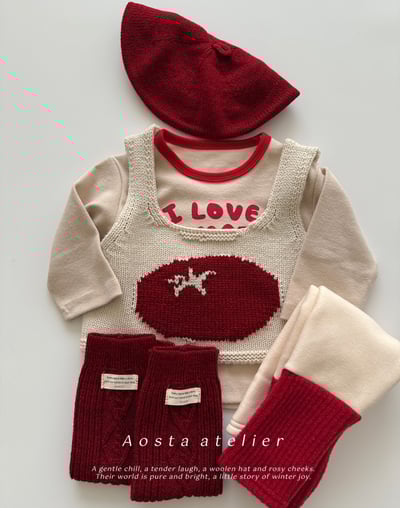 AOSTA34｜(6m-5y) 番茄印花上衣6