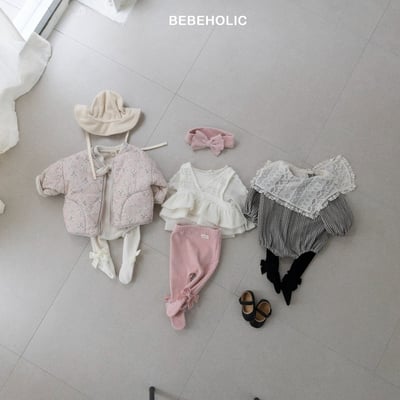 Bebe holic29｜(3m-18m) 燈芯絨蝴蝶結褲襪18