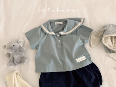 Valubebe 03｜(65-90cm)  水手紐扣襯衫5