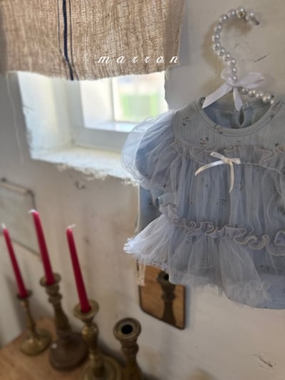 Marron50｜(1y-6y) 印花薄紗背心上衣8